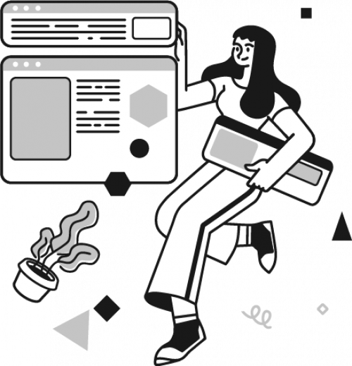 woman-working-online-graphic